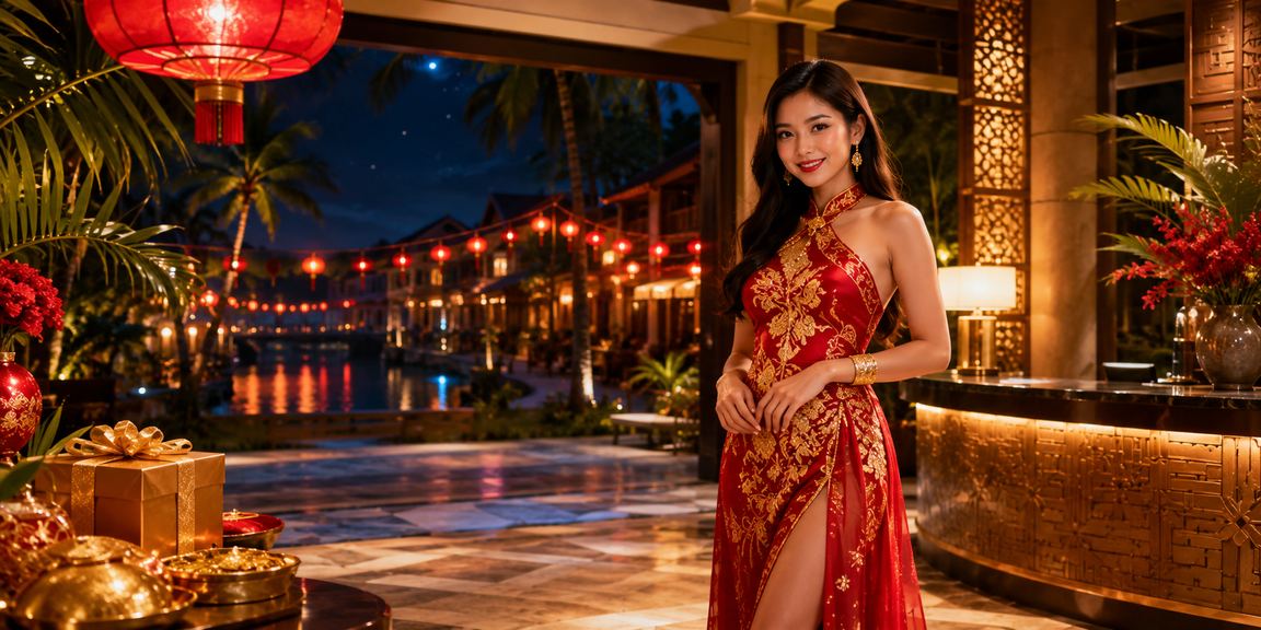 Bầu không khí đèn lồng Hội An về đêm với người chơi casino trực tuyến qua thiết bị di động