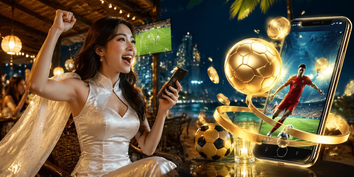 Người dùng Nha Trang đặt cược thể thao qua điện thoại di động trên bãi biển